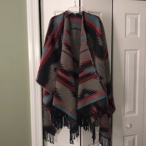 American Eagle tribal poncho